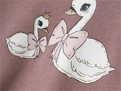 Name It elderberry/swans long sweatshirt